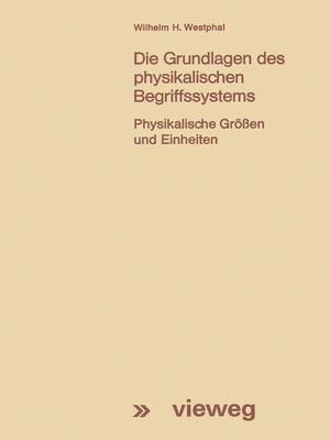 cover image of Die Grundlagen des physikalischen Begriffssystems